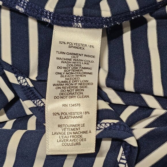 Vineyard Vines Dreamcloth® The Shep Shirt Top Blouse Women Size M Striped - Picture 14 of 14